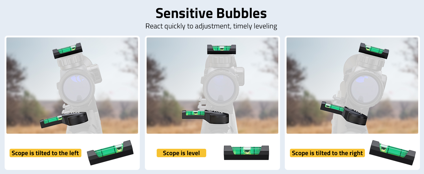 Sensitive bubbles - CVLIFE Scope Leveling Kit with Magnetic Bases