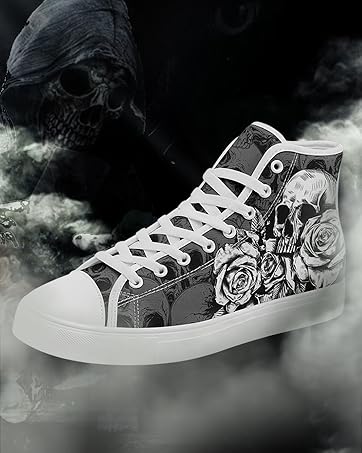 white canvas shoes