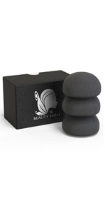 BLACK konjac sponges