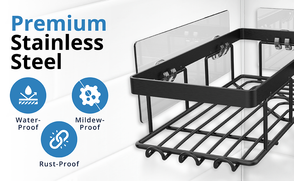 Corner Shower Caddy, 4 Pack Bathroom Organizer