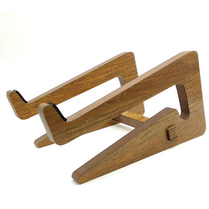 VAH U Detachable Laptop Vertical Holder Wooden Laptop Stand (Brown) 53 SPN-VAFSC