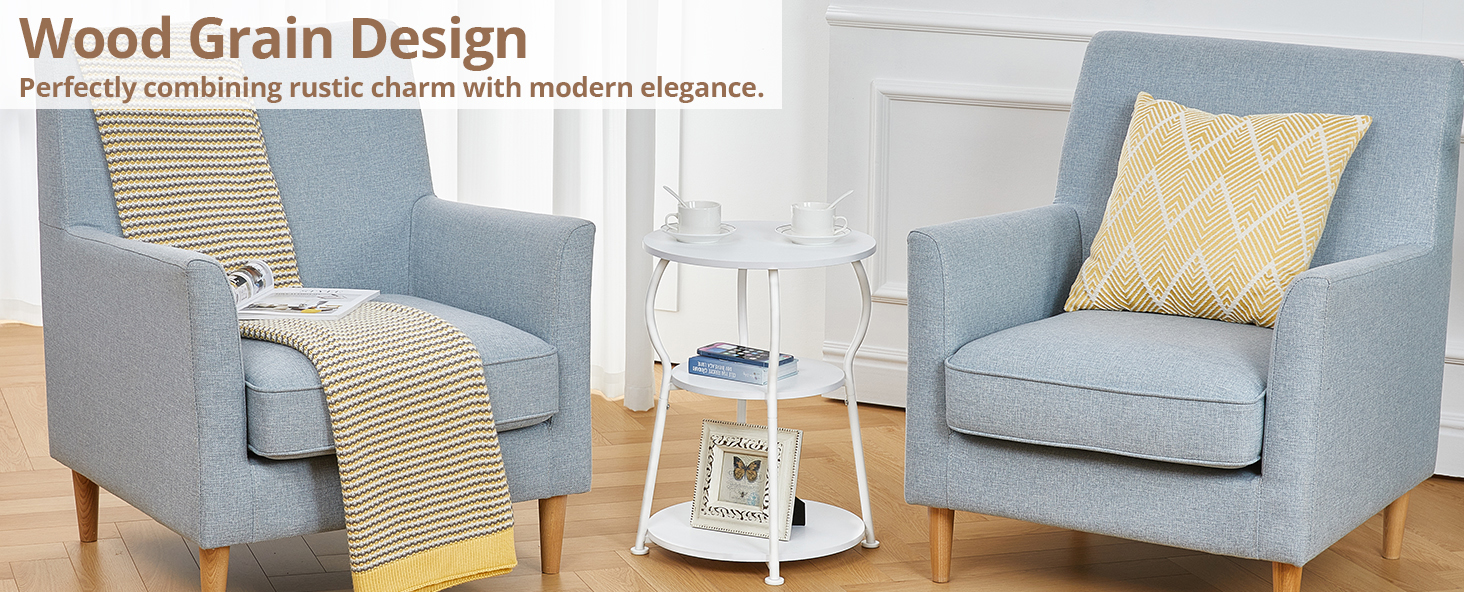 Coffee side table white