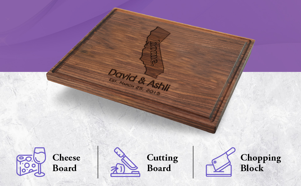 Straga Engraved Cutting Boards for Personalized Gifts