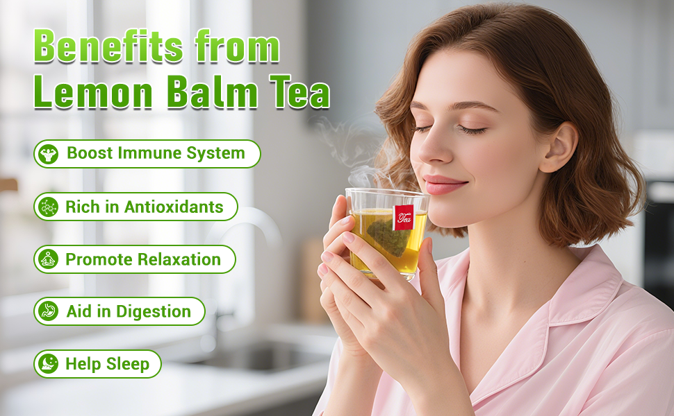 organic lemon balm tea