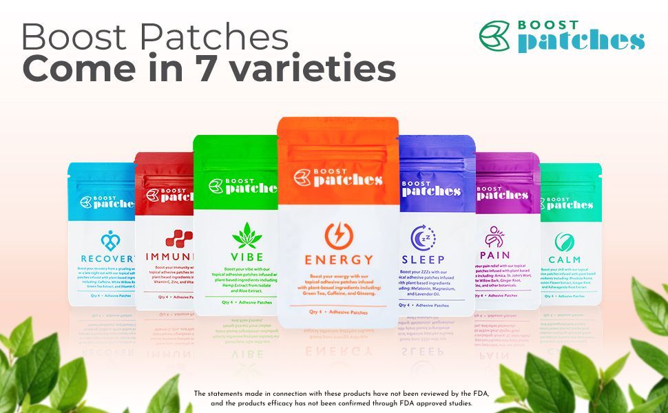 Boost Patches Energy Patches Wellness Energy Patch Energy