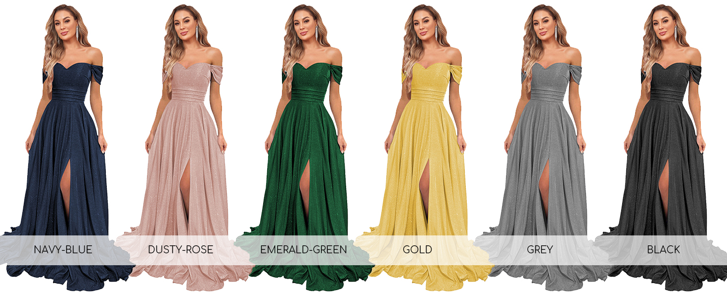 long bridesmaid dresses for women modest evening dresses split semi formal dresses with pockets