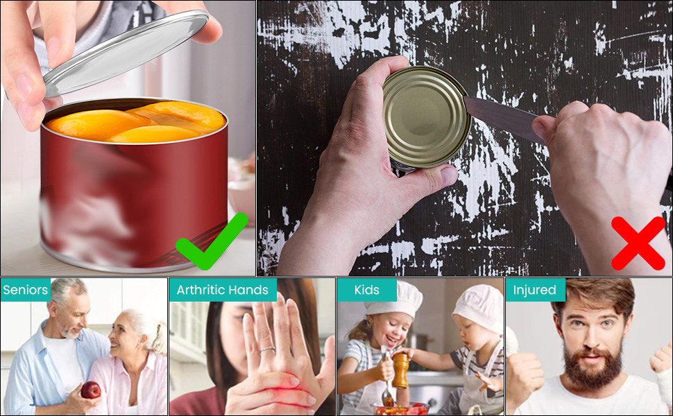 BEYUDG Electric Can Opener Automatic Tin with One Touch Switch Smooth