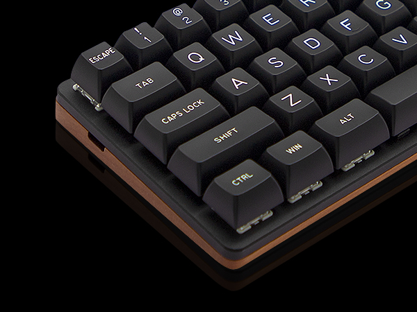 レトロスタイル木製キーボード 本体のみ Amazon | タイプライター型 レトロ メカニカルキーボード LED