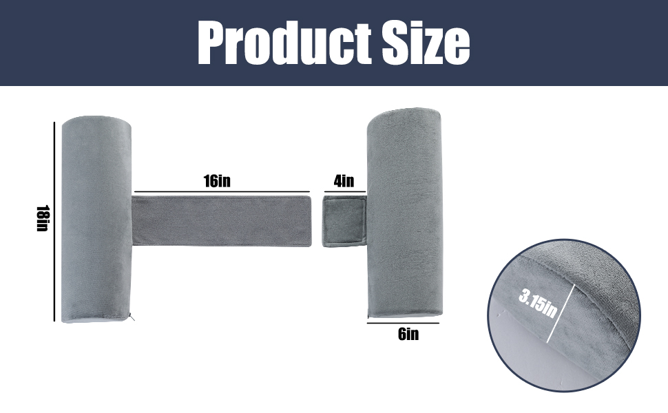 HOMBYS Memory Foam Sleep Position Training Pillow - Grey for Back and Side Sleepers Adjustable Semi Roll Body Supportive 4dc557ba 35c4 4317 809b 39183600b5b6. CR0,0,970,600 PT0 SX970 V1
