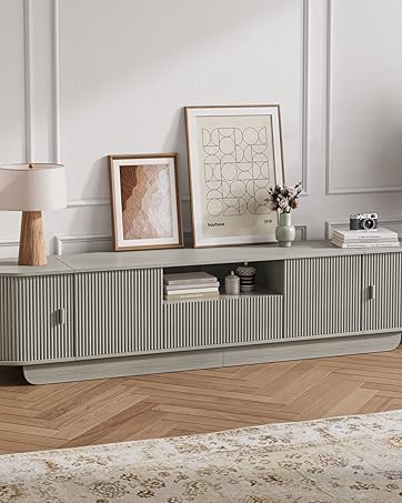86.61'' Tambour TV Stand for 55-85 Inch