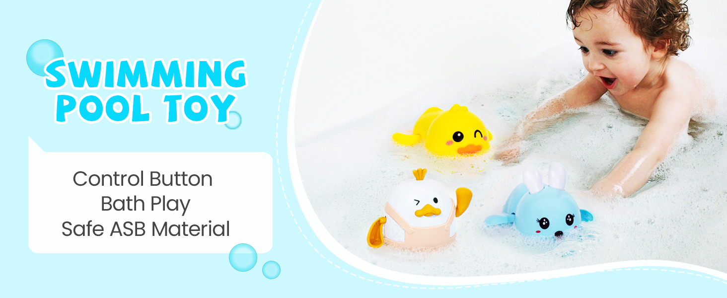 Baby Easter Basket Stuffers Easter Gifts Kids Set of 3 Wind Up Bath Toys Easter Egg Fillers Toddlers