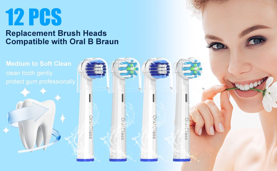 OralClass Replacement Toothbrush Heads Compatible with