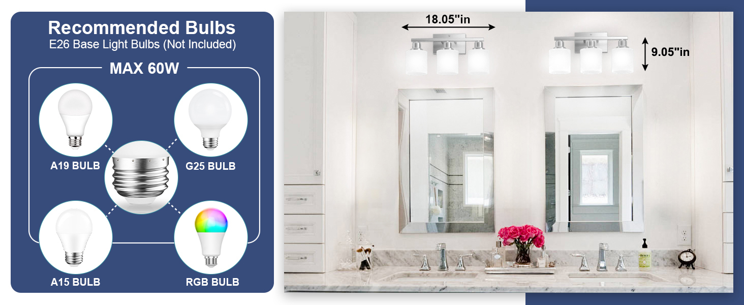 bathroom light fixtures