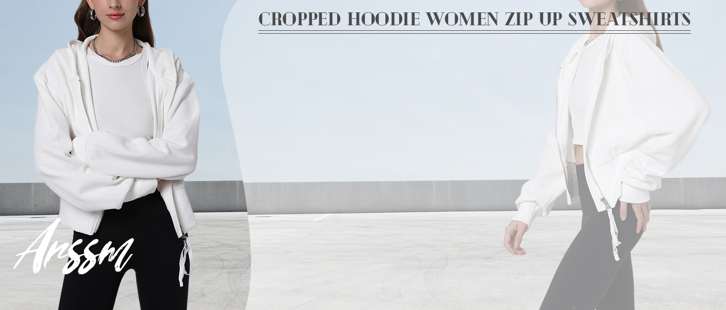  Cropped Hoodie Women