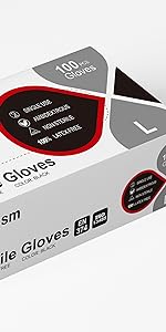black gloves 100 pcs
