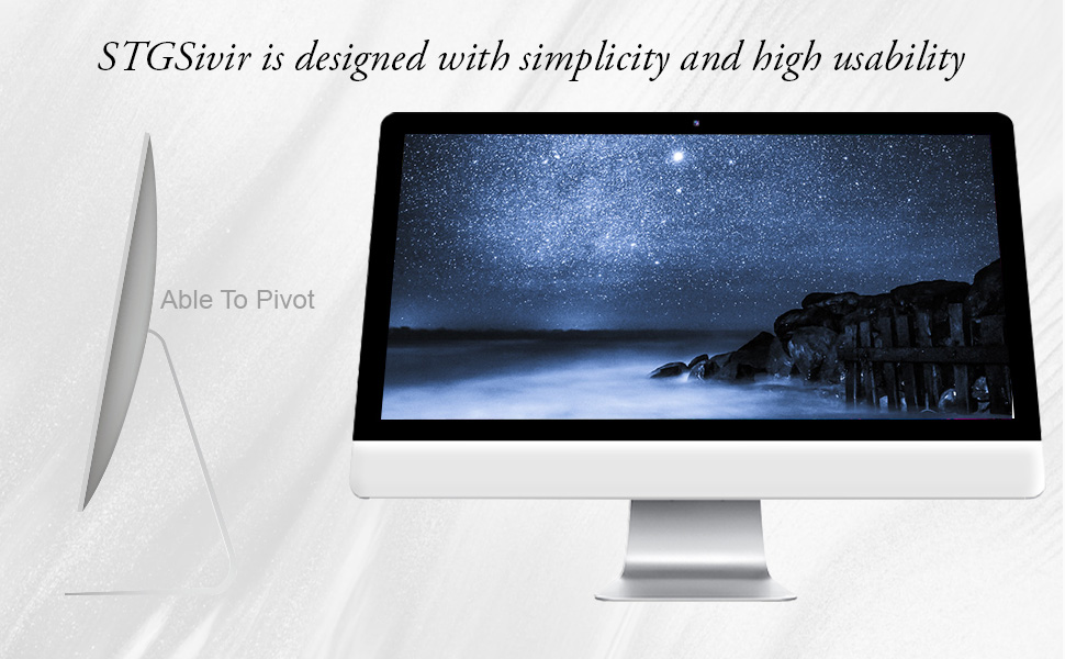 STGSivir All-in-One Desktop Computer, 22'' FHD Display