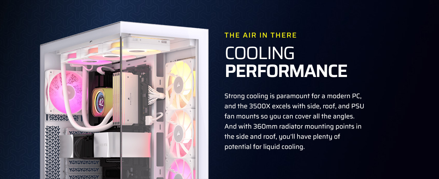Corsair 3500X ARGB mid-tower pc case