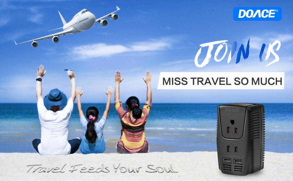 Travel Adapter Converter Combo