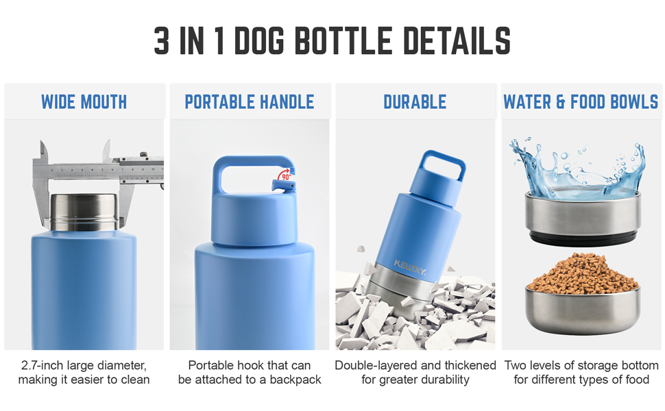 32 oz dog water bottle