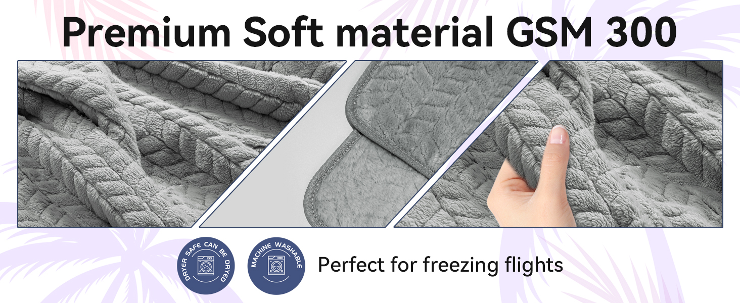 Blanket perfect for resting in GSM 300 super soft material 