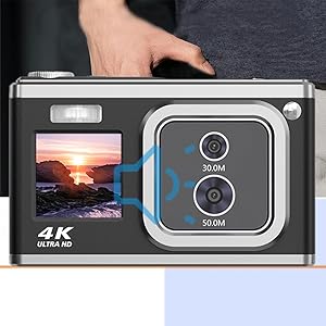 Amazon | デジタルカメラ コンパクト 4Kデジカメ 50M+30M