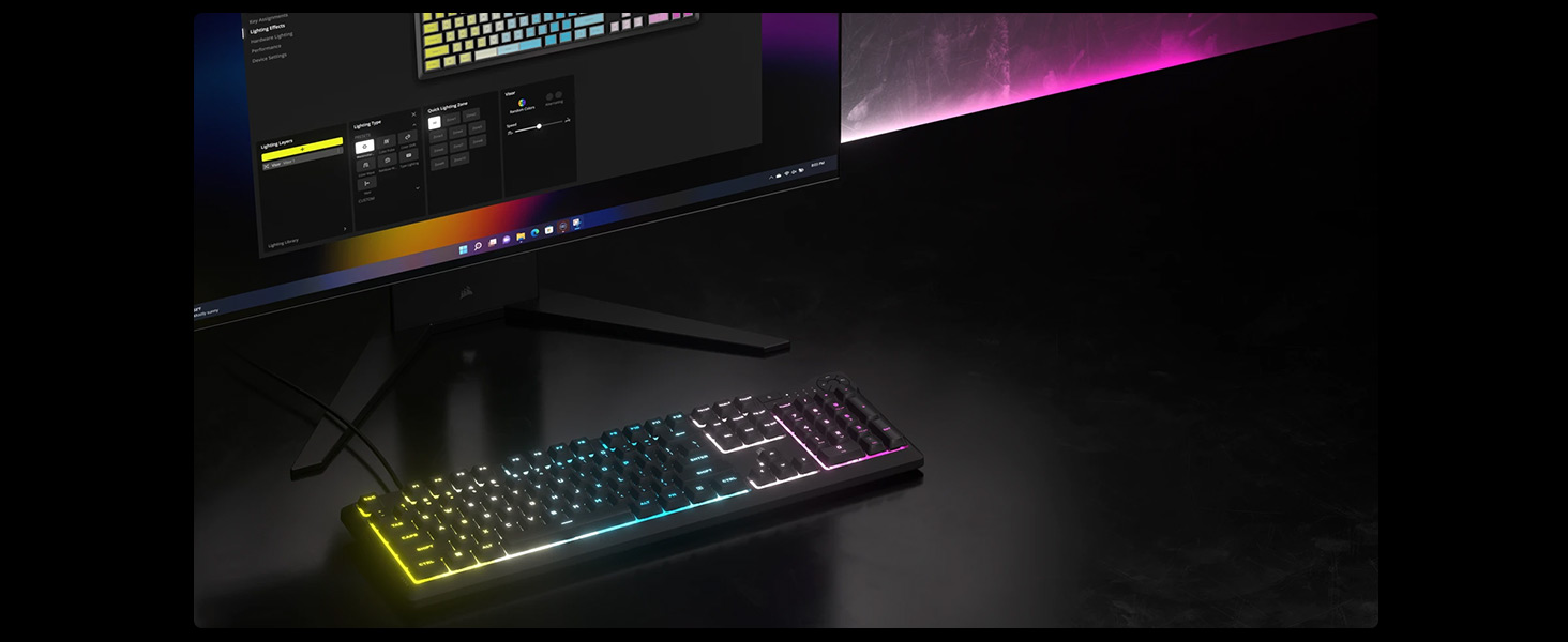 gaming keyboard, rgb keyboard, silent keyboard, membrane keyboard