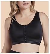 CURVEEZ Women Post-Surgery Comfort Front Closure Brassiere Support Sports Bra Adjustable Wide Strap