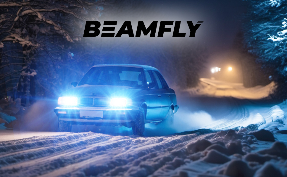 BEAMFLY Ampoules H4 LED 18000LM, 9003 HB2 Phares Avant de Voitures, 110W  Très Puissant, 6000K Blanc