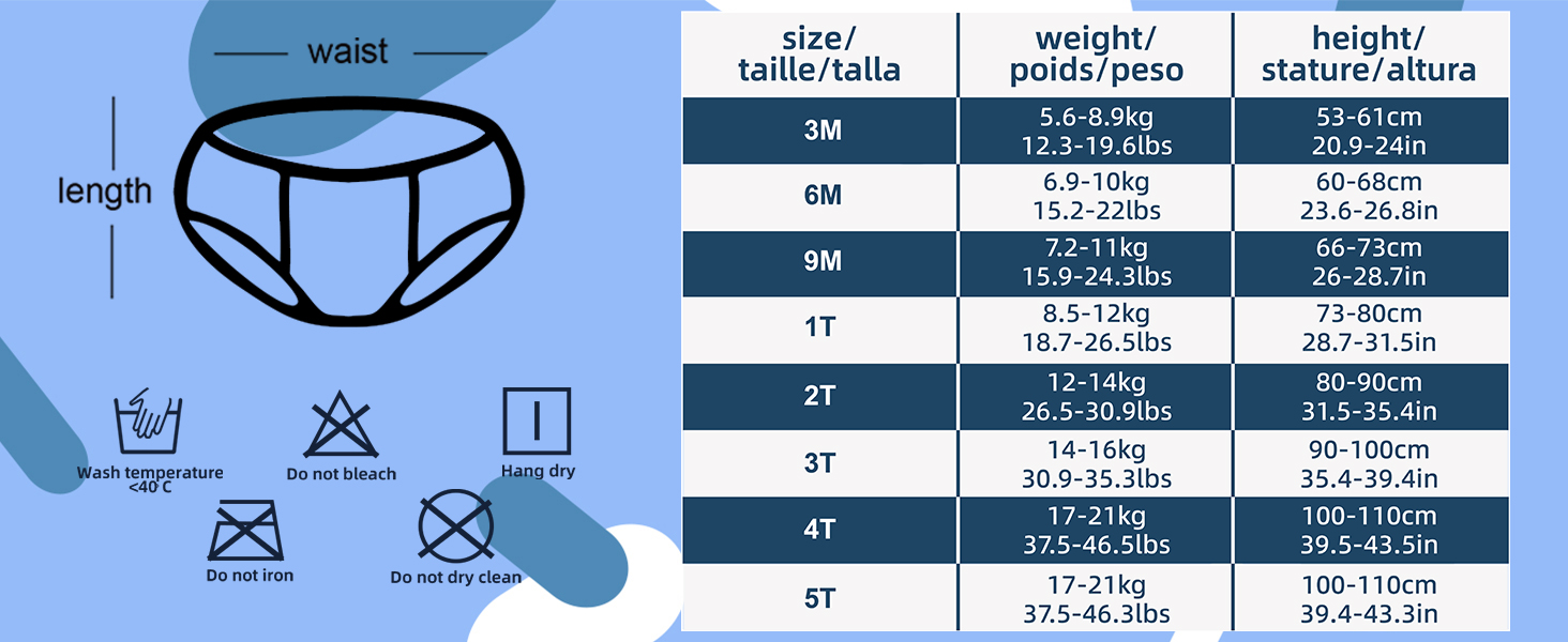 Joyo roy Reusable Swim Diapers Baby Swim Diaper Reusable