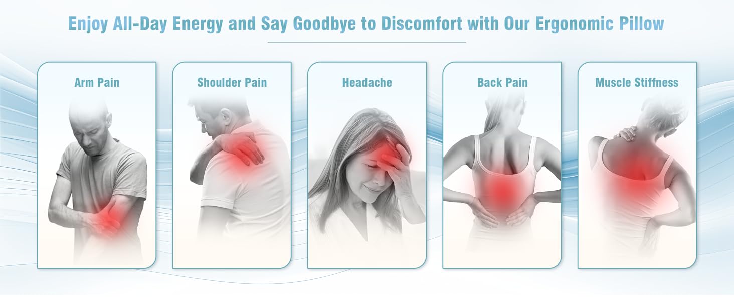 Cervical Pillow for Neck Pain, Cooling Pillow for Neck and