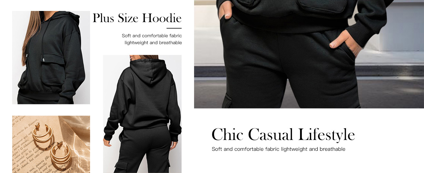 plus size hoodie pullover