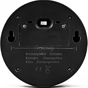 Back of a wall mounted solar light for garden status brand