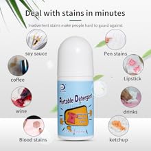 Stain Remover Clothes Roller-Ball Cleaner White Cotton Clothes Roll Linen Fabric, Denim, Down Jacket