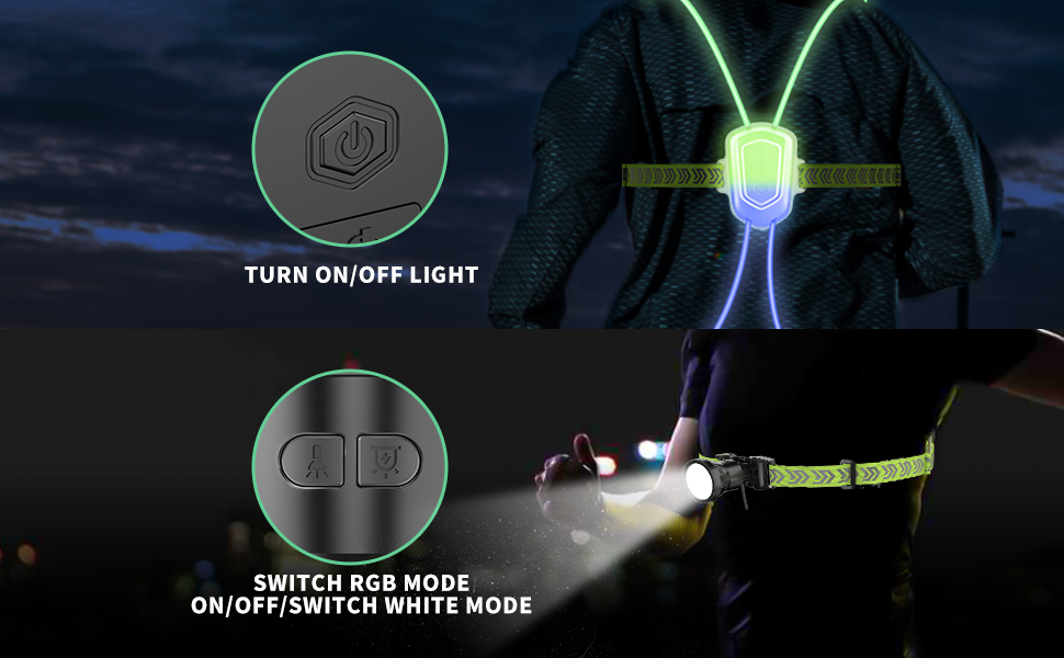Crlincen LED Reflective Running Vest High Visibility