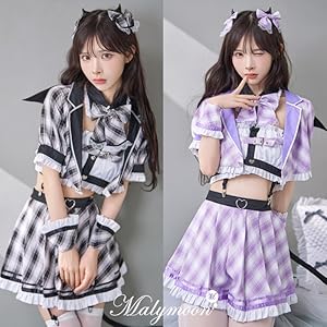 Amazon.co.jp: [Malymoon] コスプレ デビル サキュバス 鬼 制服
