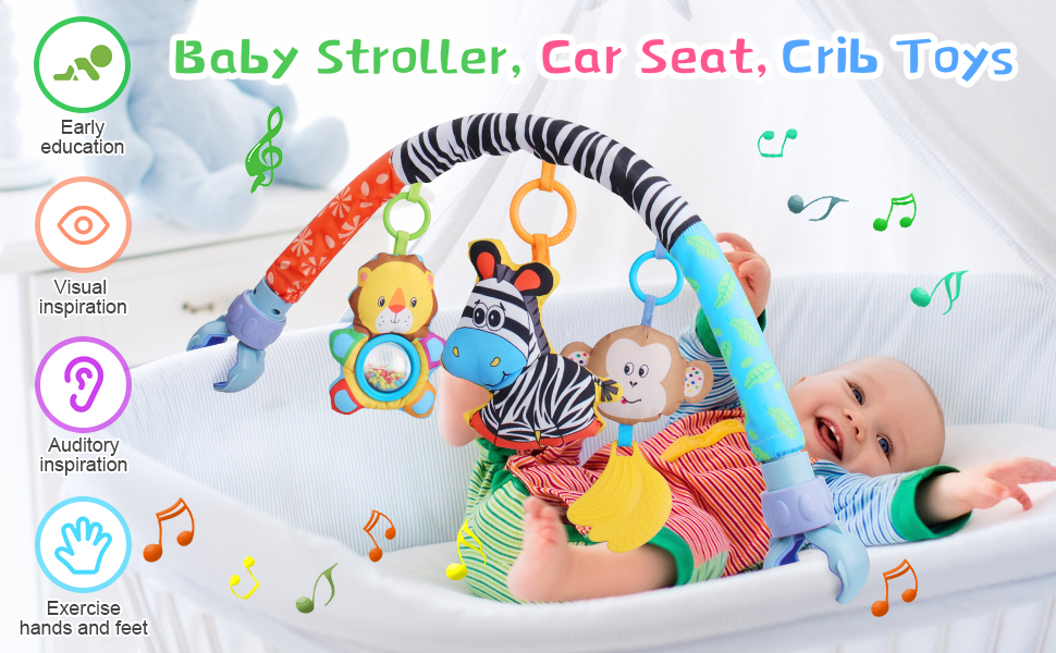 Baby Arch Pram Toys for Babies 0-6 Months