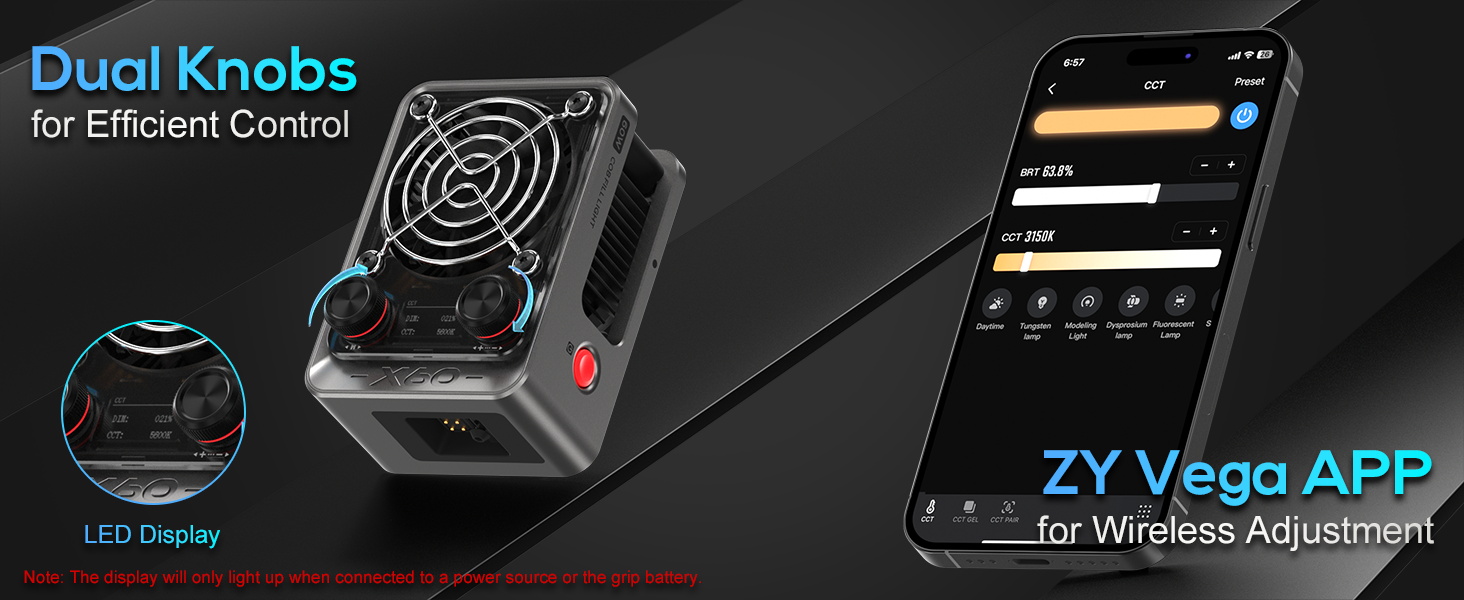 ZHIYUN MOLUS X60 VIDEO LIGHT