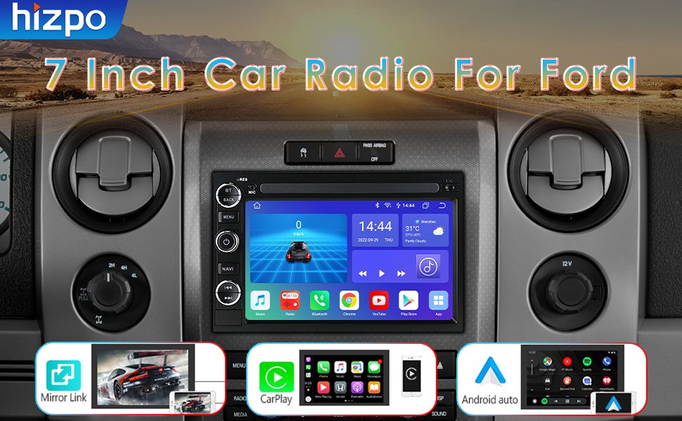 hizpo Car Stereo Fit for Ford F150 F250 F350 etc. Android
