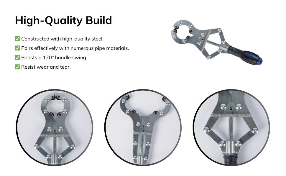1PC Quick Ratcheting Exhaust Pipe Cutter Tool, For Water Pipe, Cast