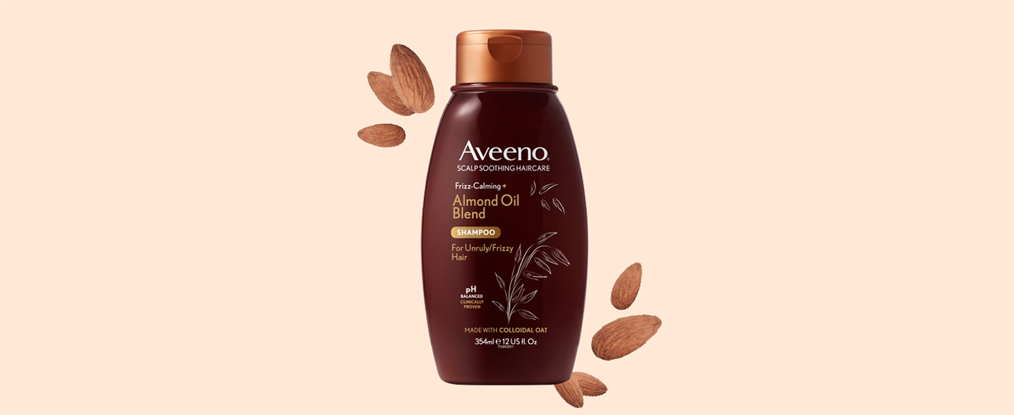 Aveeno Itchy Scalp Soothing & Anti Frizz Hair Shampoo with Almond Oil