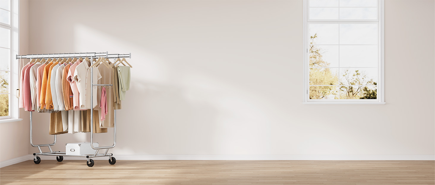 Double Rod Clothes Rack