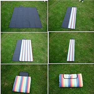 Amazon.co.jp: Blue Giraffe レジャーシート 厚手 ピクニック