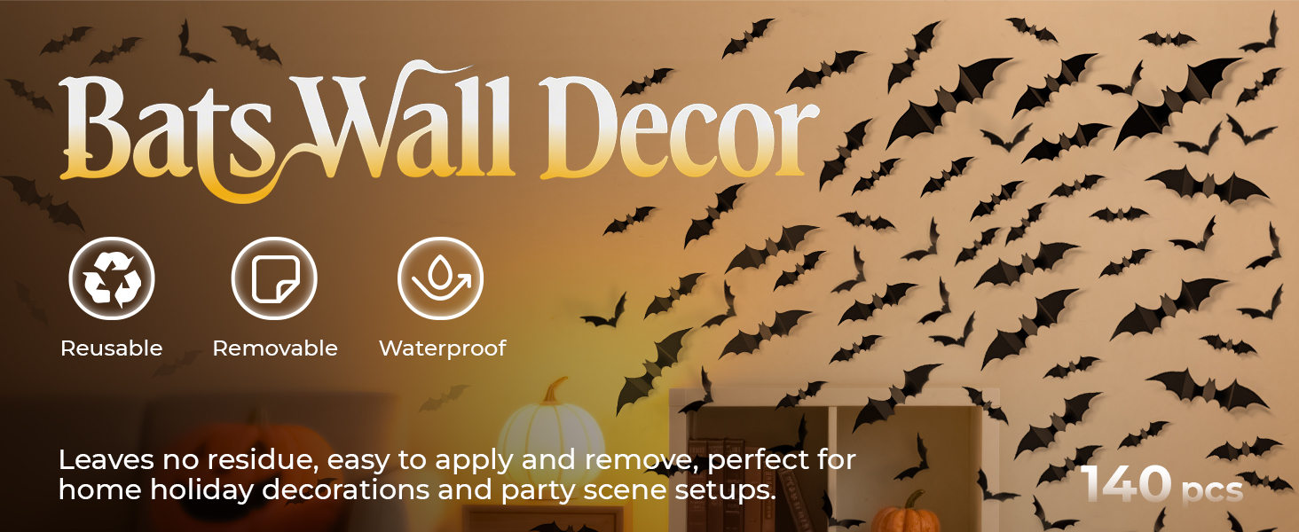 bats wall decor