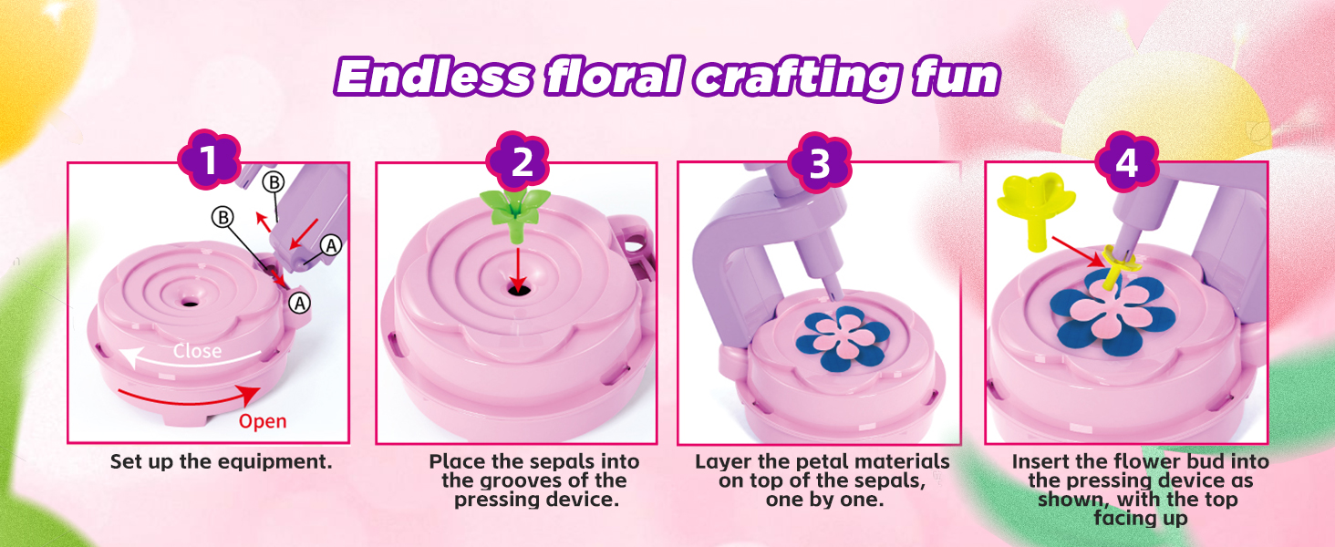 Educational Flower Making Activity Toy Set