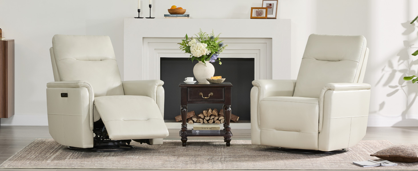 genuine leather recliner
