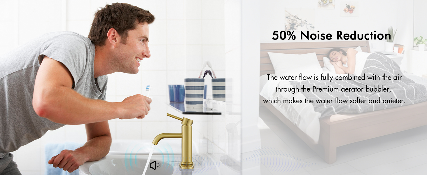 gold bathroom faucet 1 hole