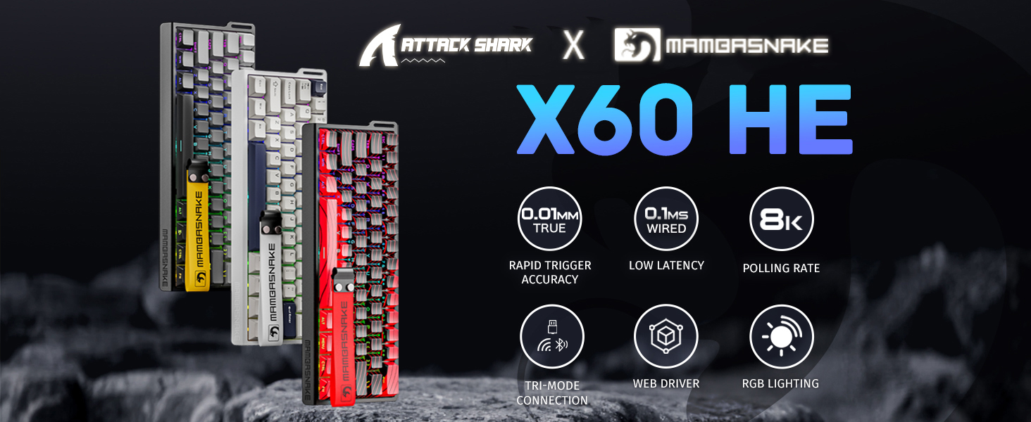 X60HE Magnetic Keyboard with X11 Gaming Mouse