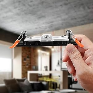 Slim design of black square 3 inch LED recessed light