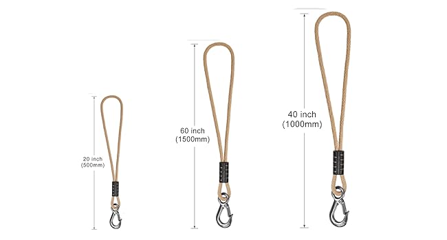 BeneLabel 2 Pcs Tree Swing Rope, 59 inch, Hammock Tree Swing Hanging Strap, Heavy Duty Hook, for Indoor Outdoor Swing Hammock Playground Set Accessories, Raw White 22 20 inch tree swing rope hammock tree swing hanging strap kit