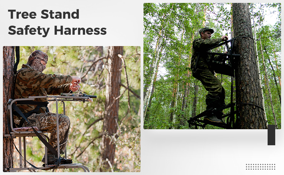 yeesport Tree Stand Safety Harness, Adjustable Safety Tree